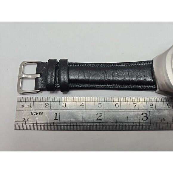 Rare Skagen Aktiv A23LSRB Mens Slim Watch Black Dial Quartz New Battery Works - Picture 9 of 12